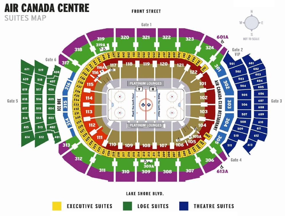 რუკა Air Canada Centre ლუქსი - ACC