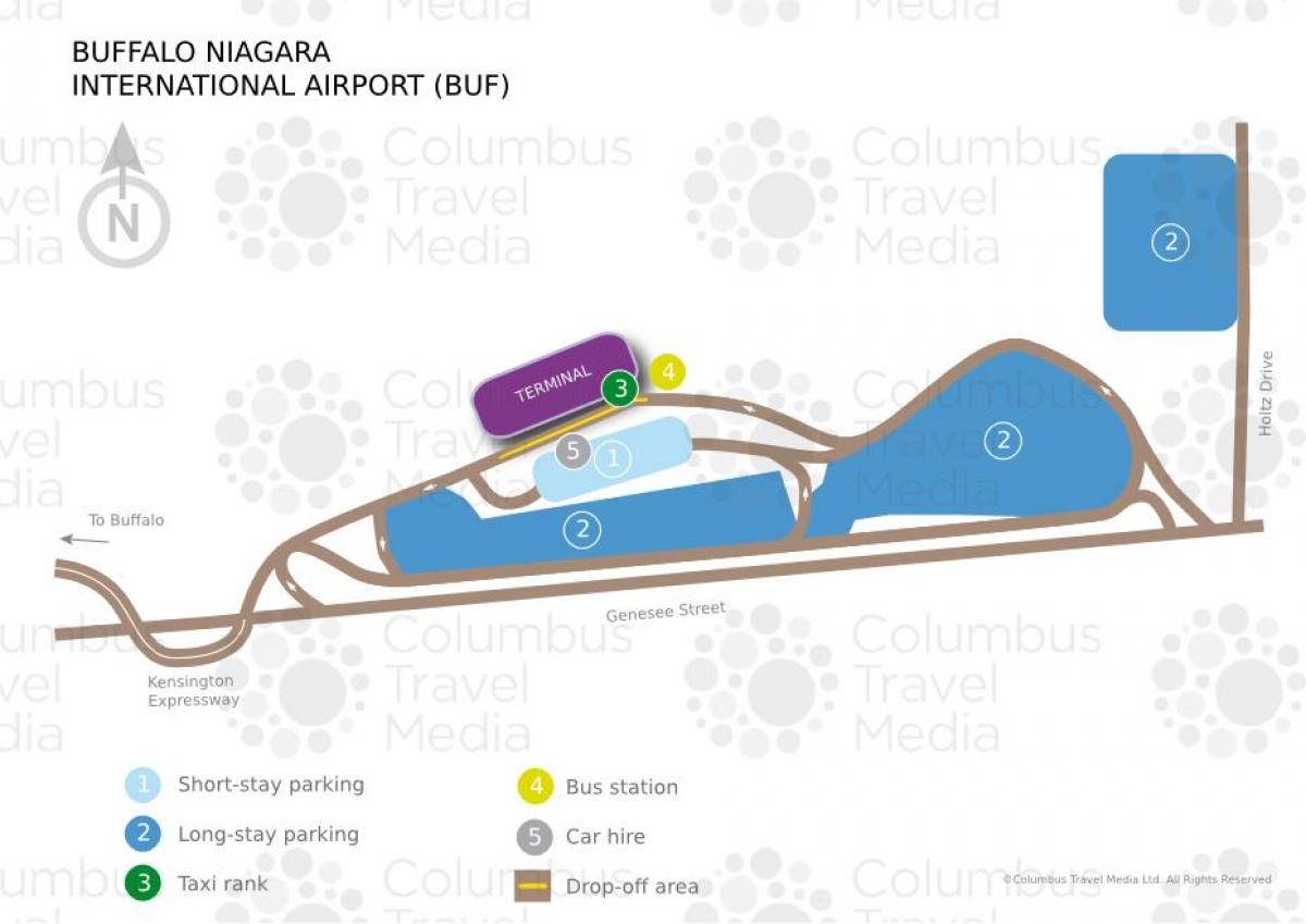 რუკა Buffalo Niagara საერთაშორისო აეროპორტში