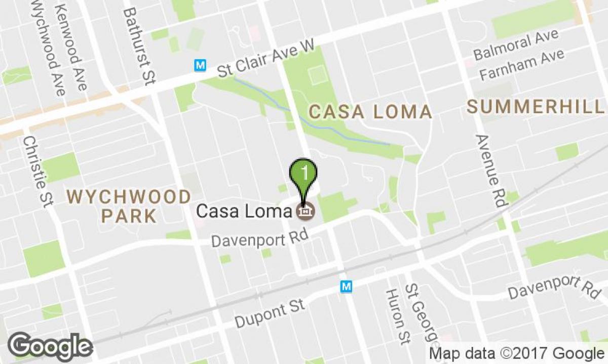 რუკა Casa Loma ტორონტოში