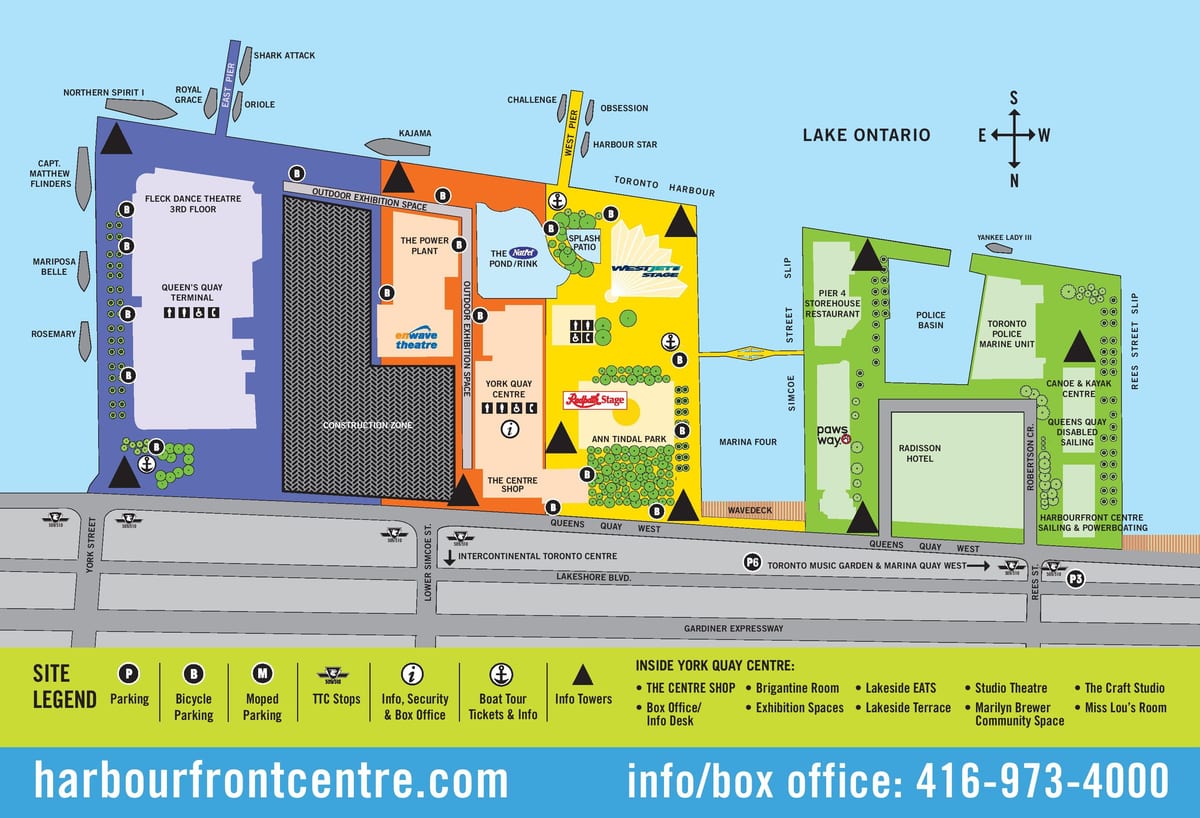 რუკა Harbourfront ცენტრი