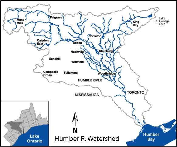 რუკა Humber, მდინარე