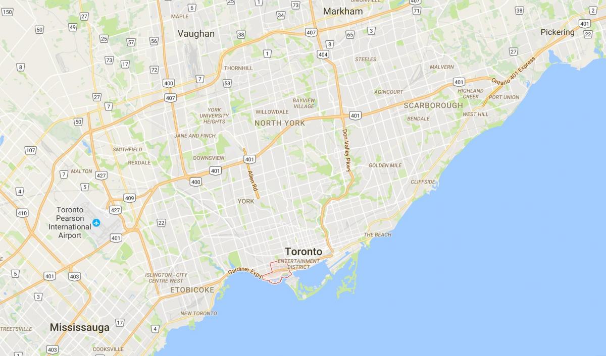 რუკა Niagara რაიონის ტორონტოში