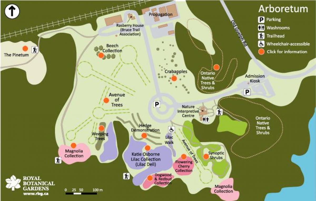 რუკა RBG Arboretum