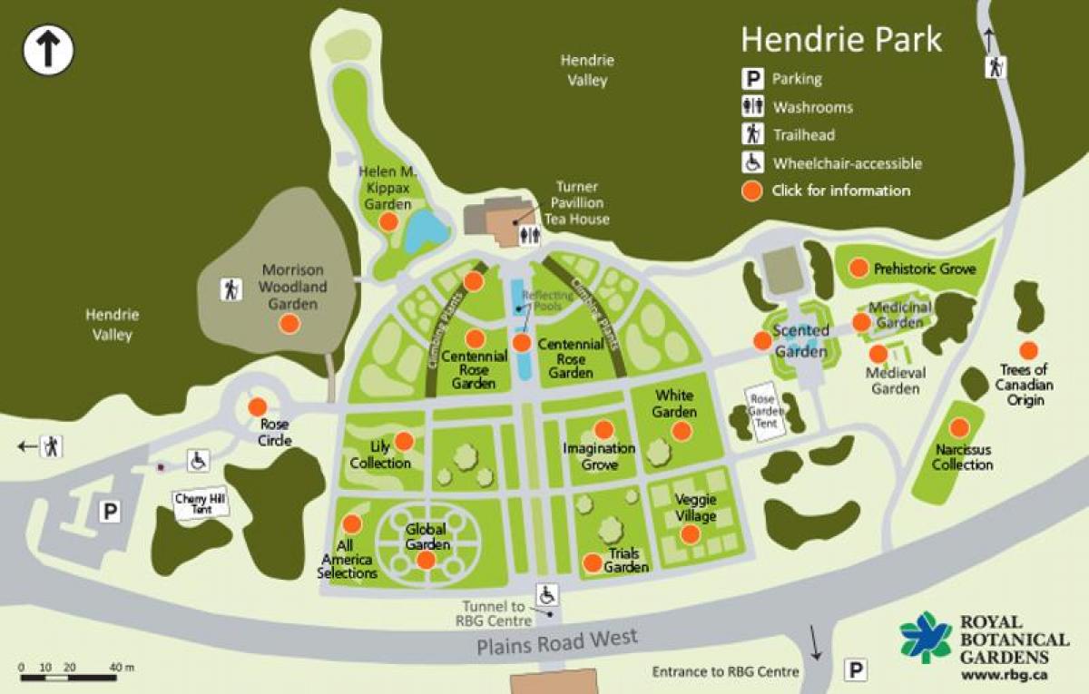 რუკა RBG Hendrie პარკი