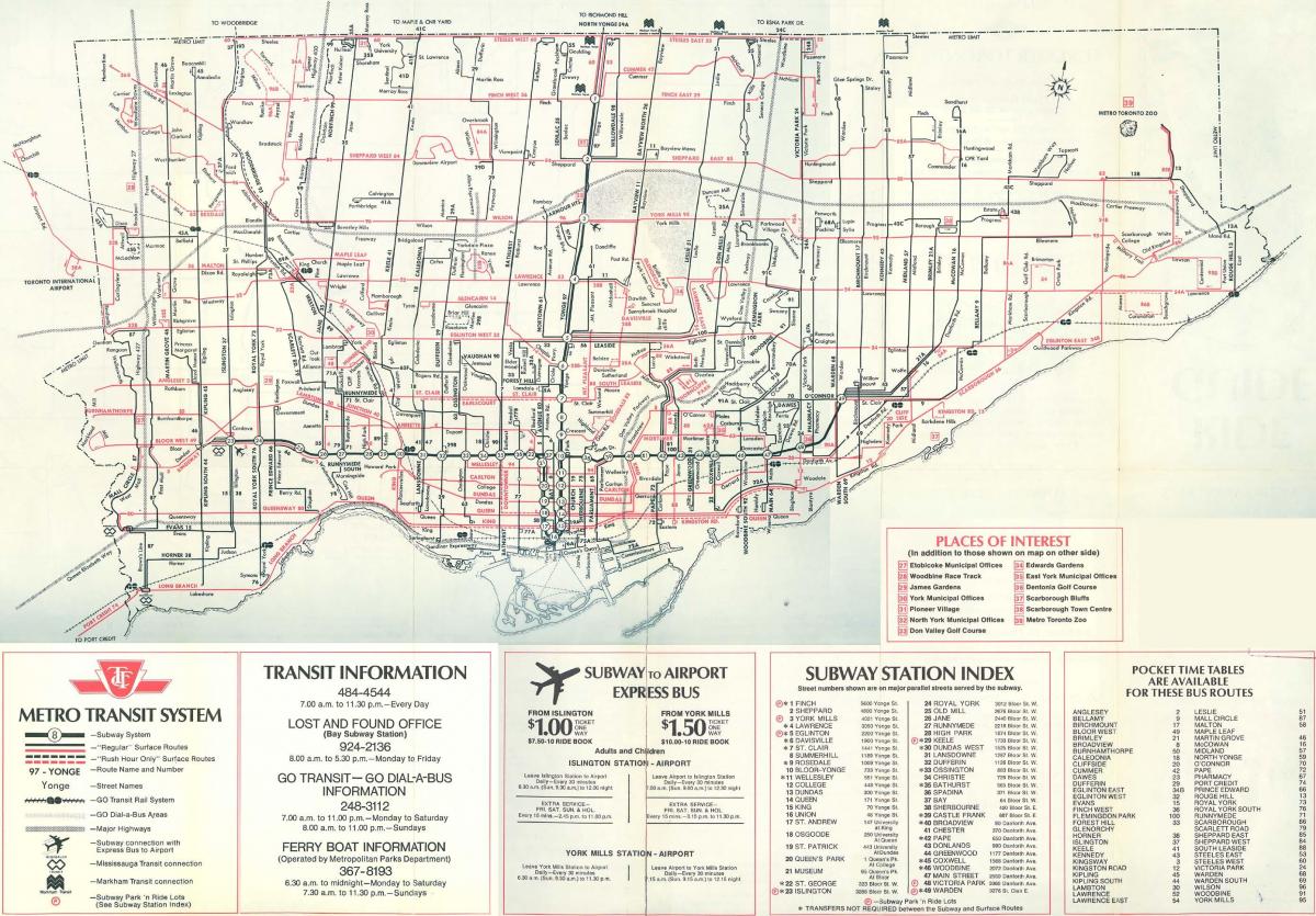 რუკა ტორონტოში 1976