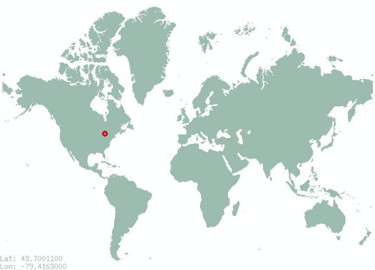 რუკა ტორონტოში მსოფლიო