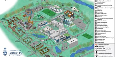 რუკა ტორონტოს უნივერსიტეტი Mississauga campus