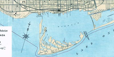 რუკა ტორონტოში Harbor 1906