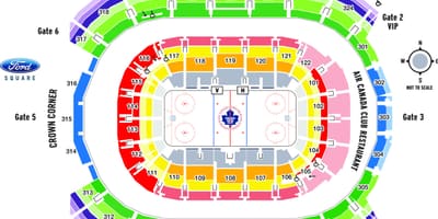 რუკა Air Canada Centre - ACC