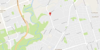 რუკა Bermondsey სამეზობლო ტორონტოში
