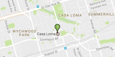 რუკა Casa Loma ტორონტოში