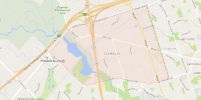 რუკა Clairville სამეზობლო ტორონტოში