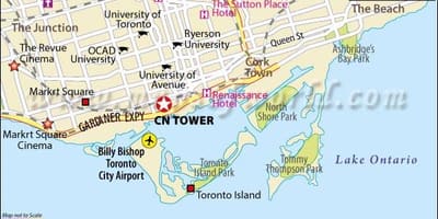 რუკა CN tower ტორონტოში