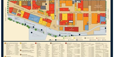 რუკა Distillery რაიონის ტორონტოში
