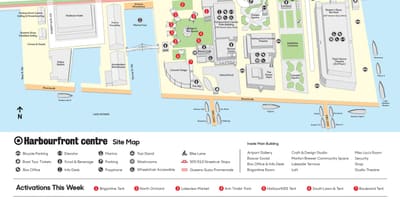 რუკა Harbourfront ცენტრი პარკინგი
