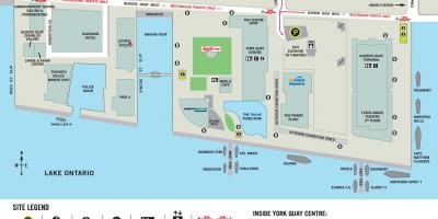 რუკა Harbourfront ცენტრი ტორონტოში