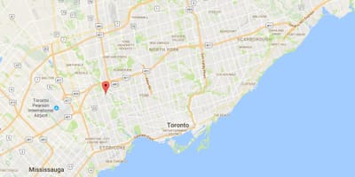 რუკა Humber Heights – Westmount რაიონის ტორონტოში