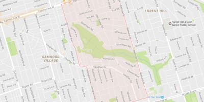 რუკა Humewood–Cedarvale სამეზობლო ტორონტოში