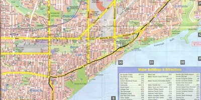 რუკა Kingston გზის Ontarion