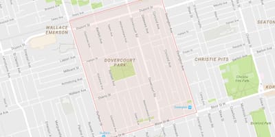 რუკა Lincoln Park სამეზობლო ტორონტოში