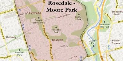 რუკა Rosedale მური პარკი ტორონტოში