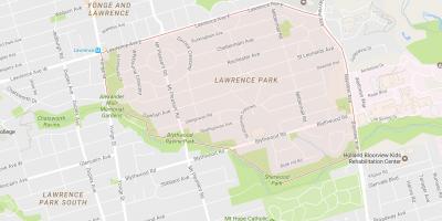რუკა ლოურენს პარკი სამეზობლო ტორონტოში