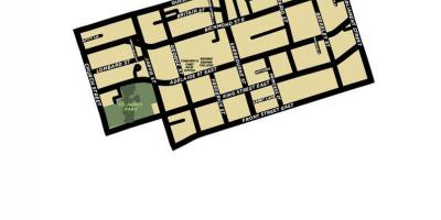 რუკა სამეზობლოში ძველი ქალაქი ტორონტო