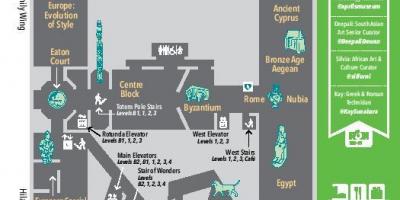 რუკა ონტარიოს სამეფო მუზეუმის დონე 3