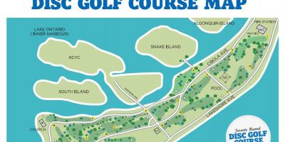 რუკა ტორონტოში კუნძულები გოლფის კურსები ტორონტოში
