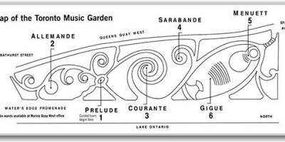 რუკა ტორონტოში მუსიკა ბაღი