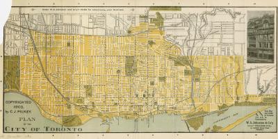 რუკა ქალაქ ტორონტოში 1903