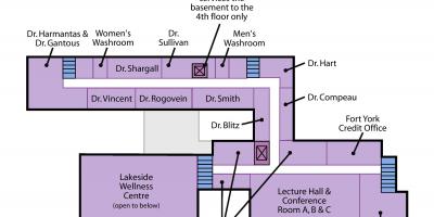 რუკა წმინდა იოსების ჯანმრთელობის ცენტრი ტორონტოში Sunnyside დონე 2